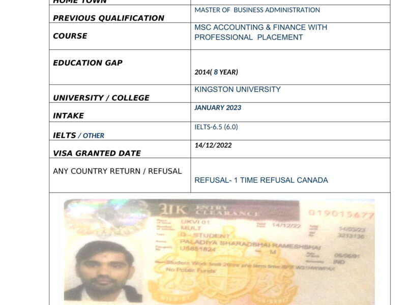 Sharad Visa-1